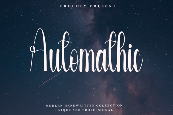 Automathic: A Rhythmic Script Font for Branding