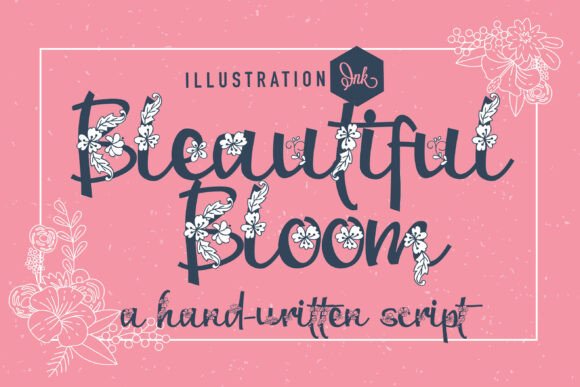 Bleautiful Bloom Family: A Premium Script Typeface