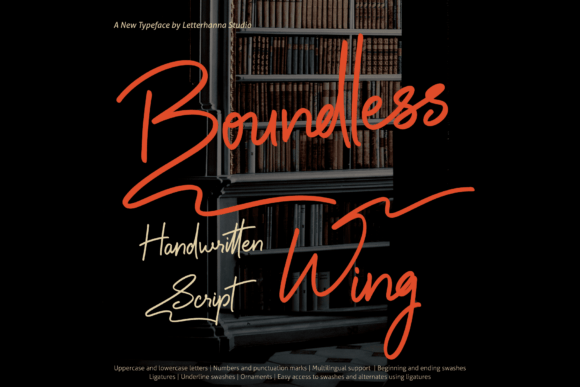 Boundless Wing Font for Authentic Brand Identity