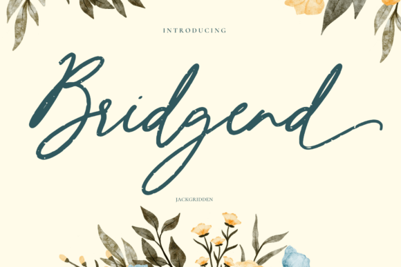 Bridgend Typeface for Bold Campaign Design