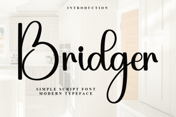 Bridger: A Modern Script Font for Web Design