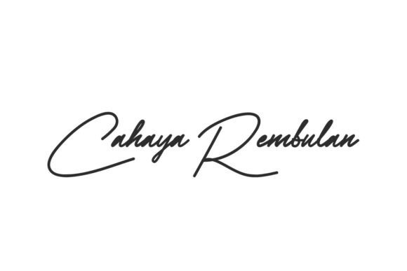 Cahaya Rembulan: The Script Font for Digital Storytelling