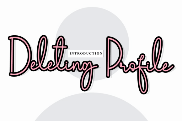Deleting Profile Typeface for Editorial Design