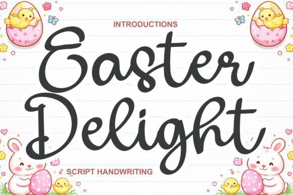 Easter Delight: A Premium Script Font for Elegant Branding