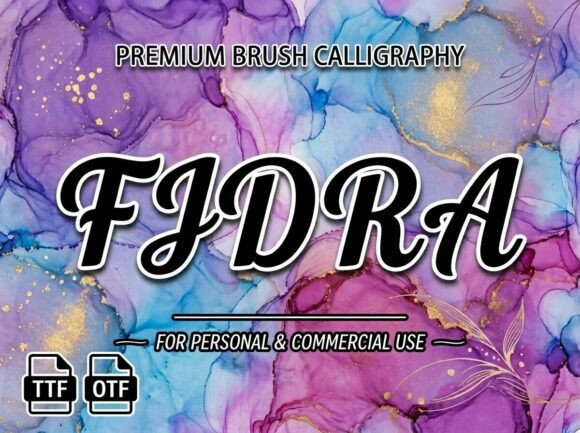 Fidra: A Bold Script Font for Editorial Design