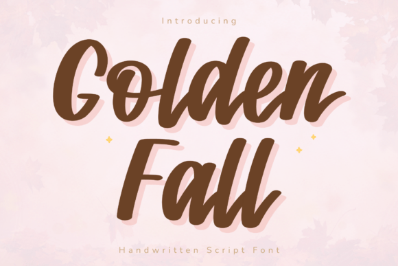 Golden Fall: The Script Font for Cozy Campaigns