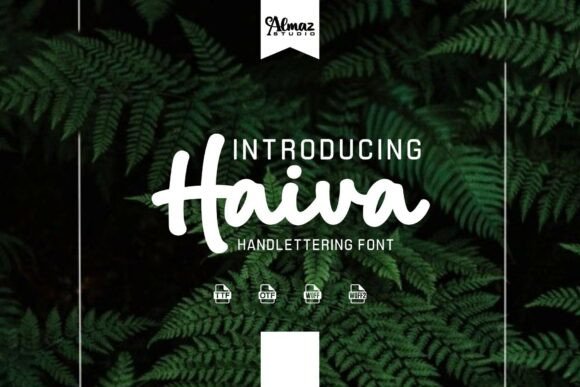 Haiva: A Modern Script Font for Editorial Design