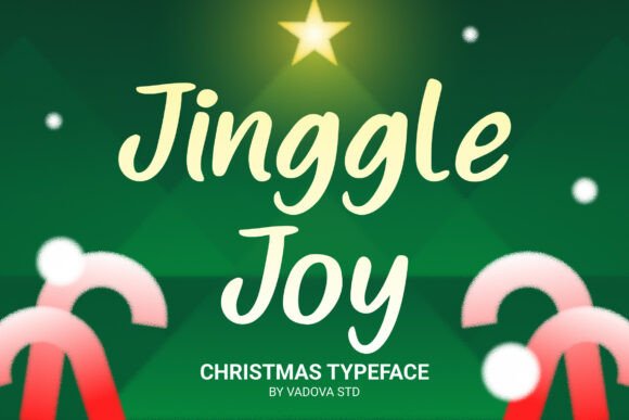 Jinggle Joy Typeface for Festive Crafts