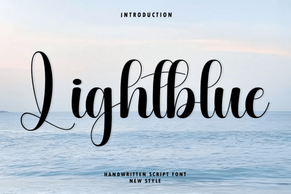 Lightblue: A Sophisticated Script Font for Makers