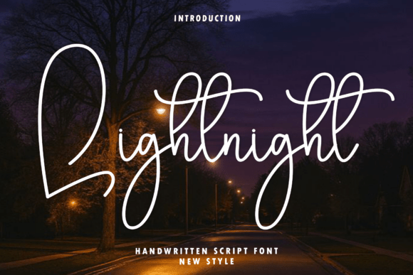Lightnight: A Modern Script Typeface for Elegant Editorial Design