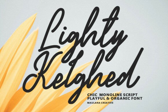 Lighty Kelghed: The Script Font for Clear Campaigns