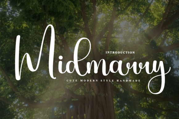 Midmarry: A Rhythmic Script Font for Editorial Design