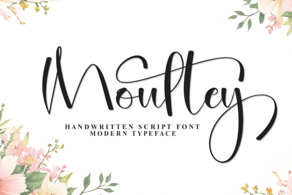 Moutley: A Script Handwritten Font for Makers