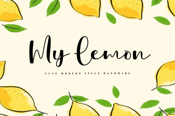 My Lemon Font: Elevate Your Brand with Sophisticated Script
