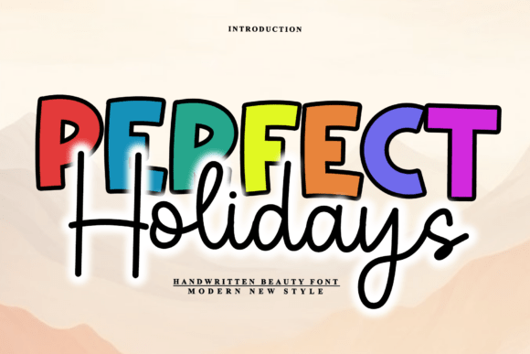 Perfect Holidays Duo Font for Web Design