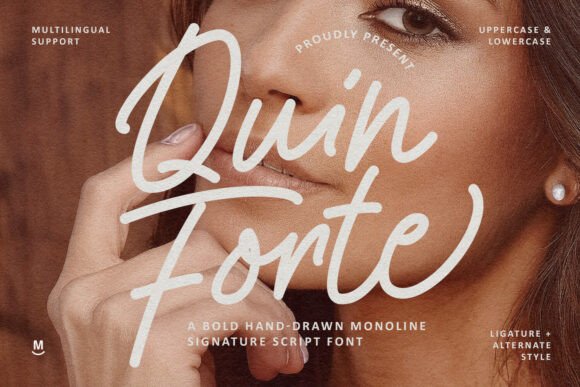 Quin Forte Typeface for Editorial Design