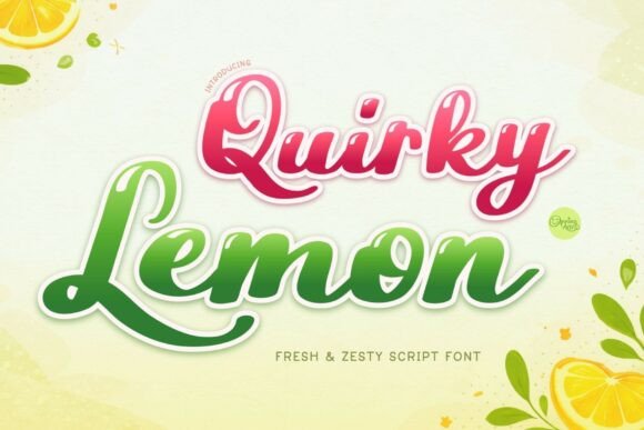 Quirky Lemon Font for Vibrant Web Design