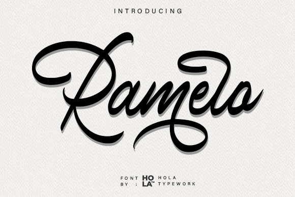 Ramelo: The Script Handwritten Font for Modern Campaigns