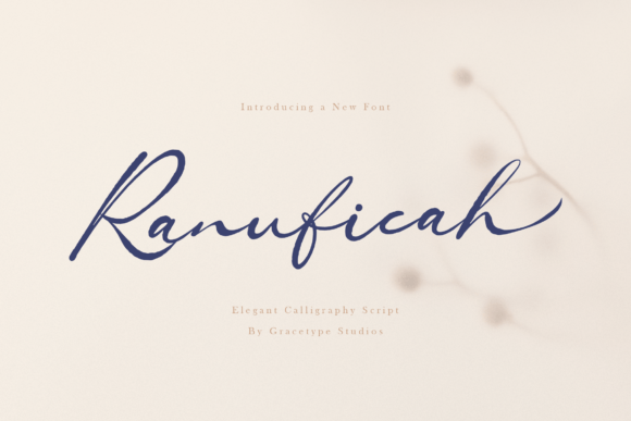 Ranuficah: The Elegant Script Typeface for Marketers
