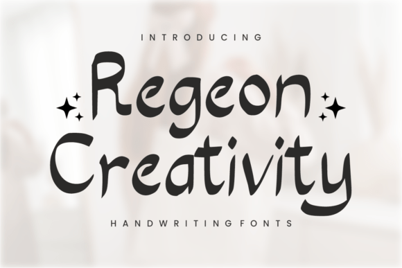 Regeon Creativity Font for Editorial Design