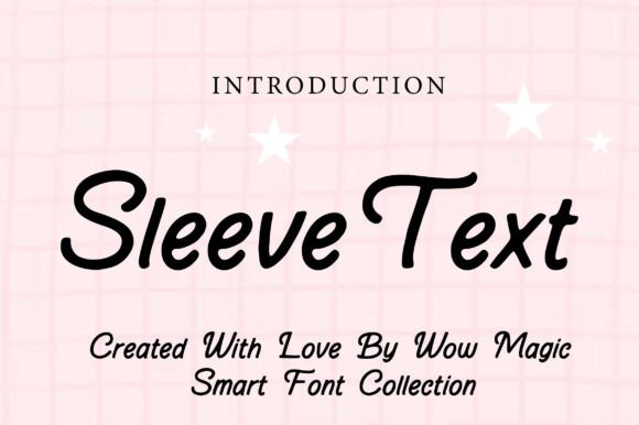 Sleeve Text Font for Elegant Editorial Design