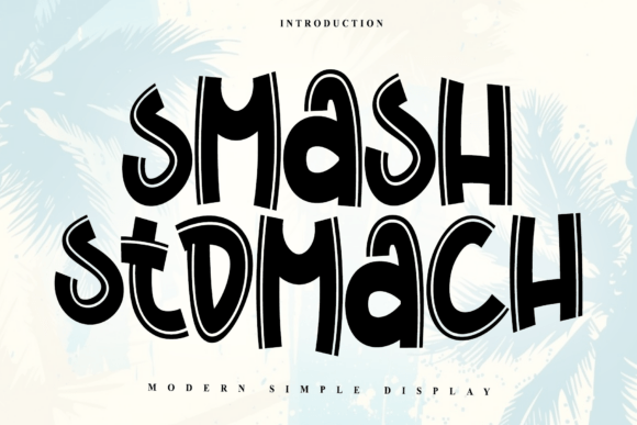 Smash Stomach: A Rhythmic Script Font for Editors