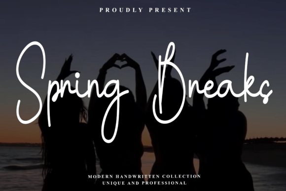 Spring Breaks: A Professional Script Font for Brands