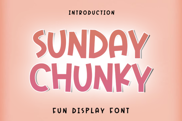 Sunday Chunky: A Modern Script Typeface for Editorial Design