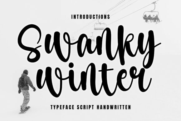 Swanky Winter Script Font for Makers