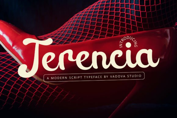 Terencia: An Elegant Script Font for Editorial Design